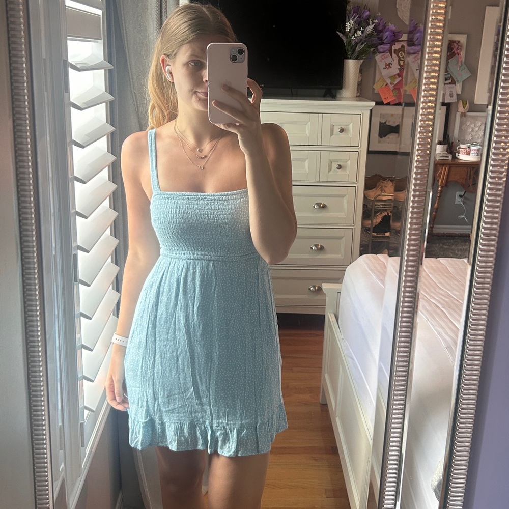 Abercrombie & Fitch Light Blue Mini Dress